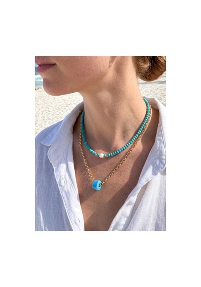 İncili Turkuaz Kolye Ve Bodrum Boncuklu Gold Zincir Kolye İkili Set Turkuaz Ve Bodrum Boncuklu Turkuaz Ve Bodrum Boncuklu İncili Turkuaz Kolye Ve Bodrum Boncuklu Gold Zincir Kolye İkili Set Turkuaz Ve Bodrum Boncuklu Turkuaz Ve Bodrum Boncuklu