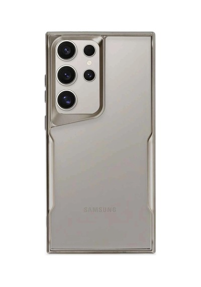 Samsung Galaxy  Uyumlu S25 Ultra Kılıf Boyi Silikon Kapak - Titan Gri