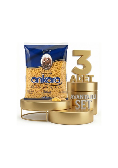 Ankara Boncuk Makarna 3x500 Gr