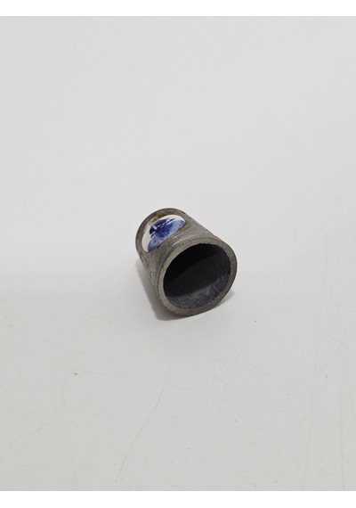 Antika Cloisonne Emaye Yüksük 21,80x18,60mm 062