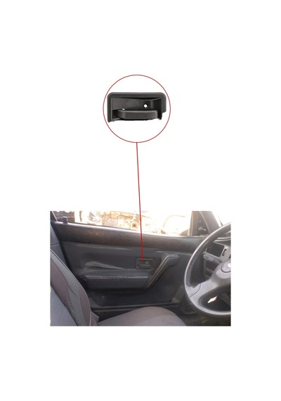 R19 Iç Kapı Açma Kolu Sol Siyah - 7700813585