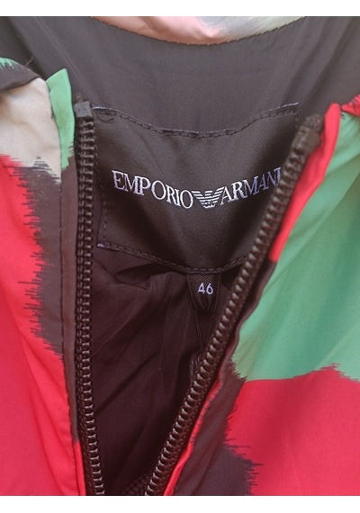 Emporio Armani Desenli Su Geçirmez Kapüşonlu Bayan Mont 3l2b72 2nhbz F006 Çok Renkli