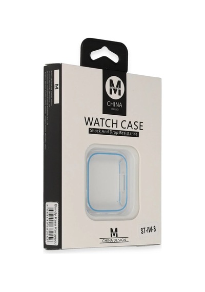 Movenchy Apple Uyumlu   Watch 45mm Bondy Kasa Koruyucu - Mavi
