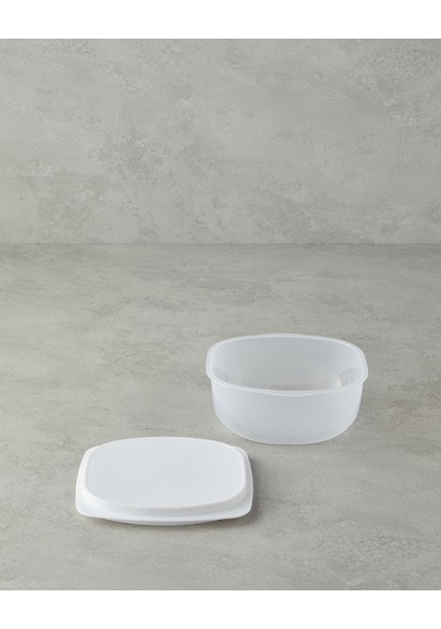 Morgan Plastik Saklama Kabı 16x16 Cm Beyaz Beyaz