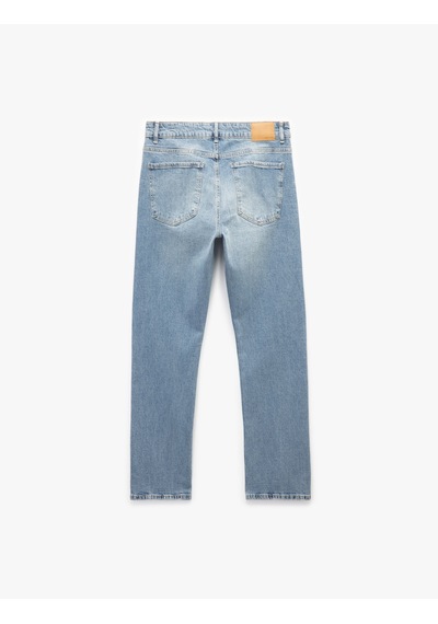 Koton Normal Bel Straight Fit Jean Pantolon - Mark Jean Orta İndigo 6wam40056nd İndigo Koton Normal Bel Straight Fit Jean Pantolon - Mark Jean Orta İndigo 6wam40056nd İndigo