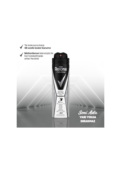 Rexona Men Invisible Black+White Erkek Sprey Deodorant 2 x 150 ML