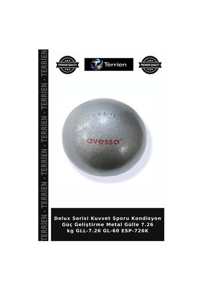 Premium Metal Gülle 7.26 Kg Gll-7.26 Gl-60 Esp-726k Antrenman Aleti Saha Sporu Kondisyon