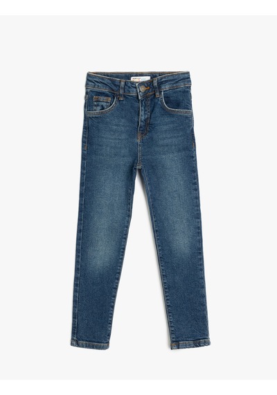 Koton Pamuklu Cep Detaylı Denim Pantolon - Skinny Jean Orta İndigo 5skb40011td Indigo Koton Pamuklu Cep Detaylı Denim Pantolon - Skinny Jean Orta İndigo 5skb40011td Indigo