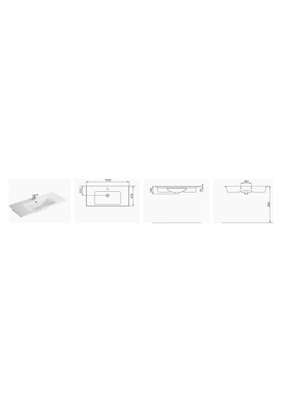 Seramiksan Luna Flat Lavabo 80CM