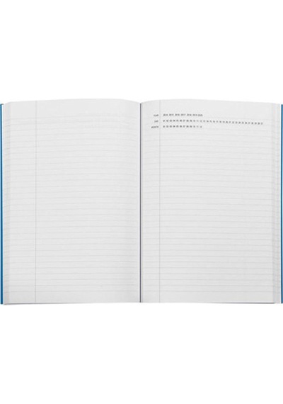 Nava A5 Notes Turkuaz Çizgili Çok Renkli