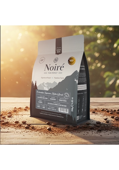 Noire Colombia Supremo Huila Decaf Çekirdek Kahve 250g %100 Arabica Single Origin Kafeinsiz