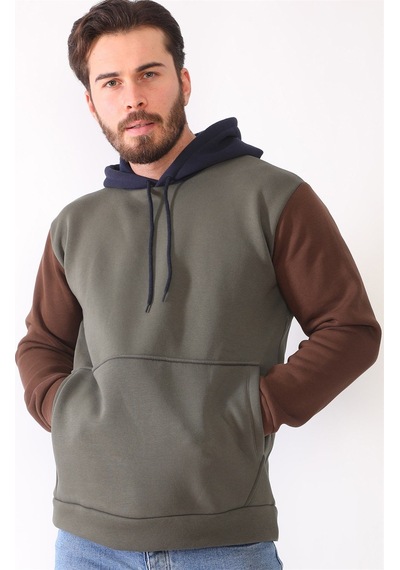 1040 Dewberry Erkek Sweatshırt-haki Haki