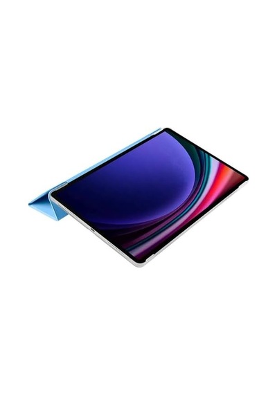 Galaxy Tab S9 Fe Plus/galaxy Tab S10 Plus Tablet İle Uyumlu Tablet Kılıfı Smart Cover Uyku Modlu Standlı Arkası Sert Şeffaf Kapak Mavi