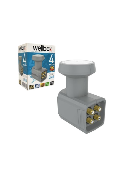Wellbox WXL-204 Gold 0.1DB 3D 4K Dörtlü LNB (QUAD)