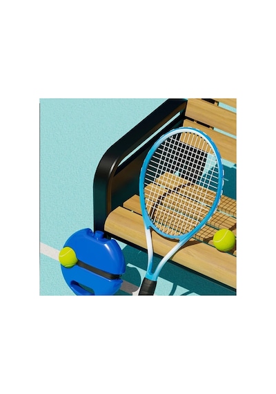 Tenis Antrenör Seti Profesyonel Elastik Halatlı Tenis Antrenman Aleti Pratik Spor Fitness Aleti