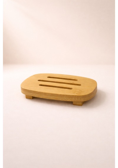 Line - Bambu Katı Sabunluk 12 Cm Bambu