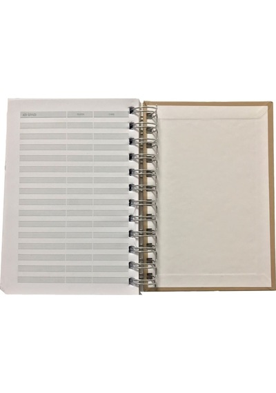 2023 Spiralli 12x17 Günlük Ajanda Mavi