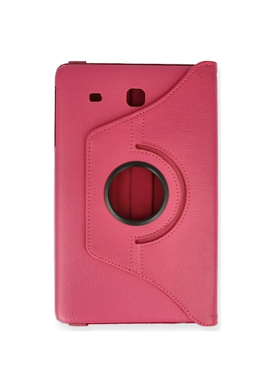 Samsung Galaxy Uyumlu  T560 Tab E 9.7 Kılıf 360 Tablet Deri Kılıf - Pembe Diğer