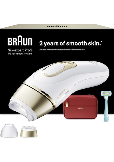 Braun Ipl Silk Expert Pro 5, Evde Lazerle Tüy Alma, Çanta, Gillette Venus, 2 Başlık, Pl5221
