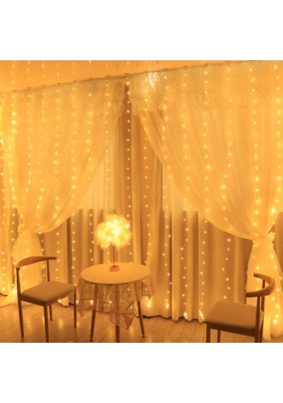 1001 Led Perde Led 3X3 Mt 300 Ledli 8 Fonksiyonlu