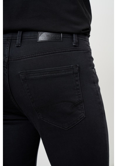 Morven Erkek Siyah Mevsimlik Pamuk 5 Cep Dynamic Fit Jean Pantolon 24ms003033001 Siyah