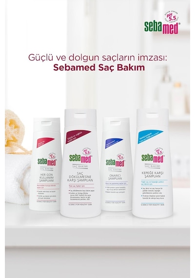 Sebamed Kuru ve Yıpranmış Saçlar İçin Nemlendirici Etkili Onarım Şampuanı 400 ML