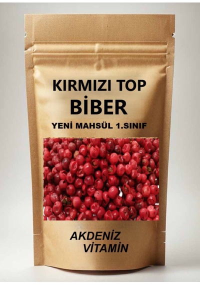Akdeniz Vitamin Kırmızı Biber Kırmızı Karabiber Tane 50 G
