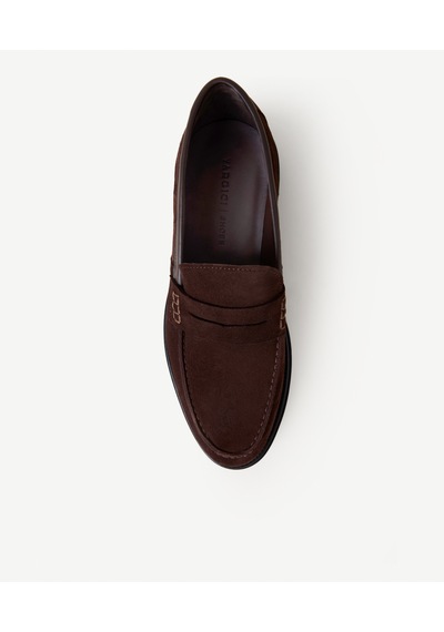 Yargıcı Süet Klasik Loafer 26keay4009x 003 Kahverengi