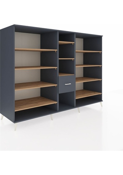 Kronos Dolap 11 Raflı 3 Çekmeceli 220x59x163 Antrasit-çam/antras Antrasit-çam/antrasit Kronos Dolap 11 Raflı 3 Çekmeceli 220x59x163 Antrasit-çam/antras Antrasit-çam/antrasit