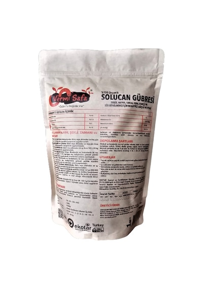 Vermisafa %100 Doğal Organik Katı Solucan Gübresi 1KG