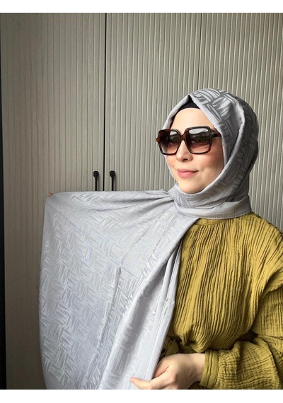 Noura Scarf Elisa Şal Gümüş Çok Renkli