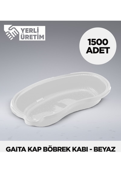Gaita Kap Böbrek Kabı - Beyaz - 1.500 Adet