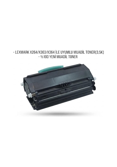 Lexmark X264/x363/x364 // 363dn, 364dn, 364dw Uyumlu Toner 3,5k