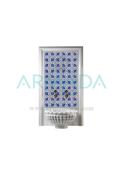 Armada Çini 60X100 CM Ac 27 Rumi Serigraf Türk Hamamı Pano