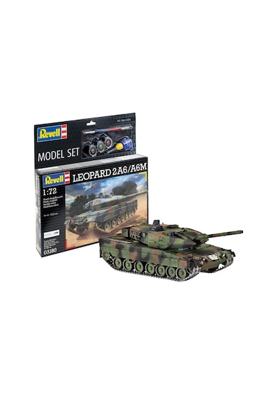 Revell Model Set Askeri Leopard 2a6/a6m 1:72 Ölçekli Kağıt Model 168 Parça 12 Yaş Ve Üstü İçin