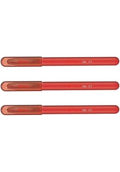 Rotring Jel Mürekkepli Tükenmez Kalem Kırmızı 3 Adet