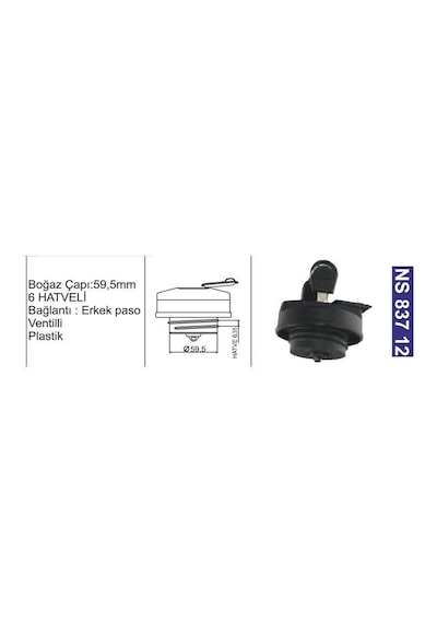 Depo Kapağı Ventilli Kilitli Jcb-M. Ferguson-Başak Tr-Tümosan-Joh