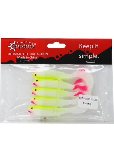 Captain 3571 Taifun Soft 10cm 5gr Silikon Yem No:9 5'li Paket