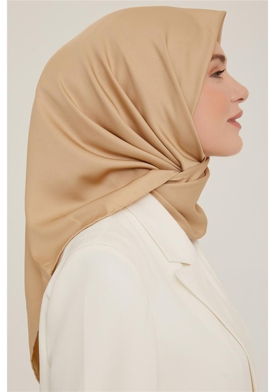 Armine Düz Twill Eşarp - Bej 777 - Bej 777