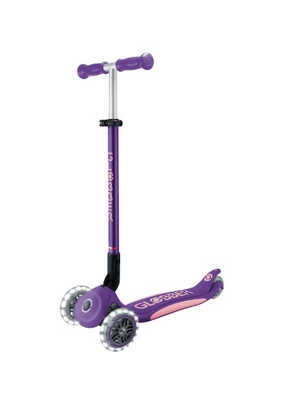 Globber Elite Deluxe Işıklı Scooter - Koyu Mor Mor