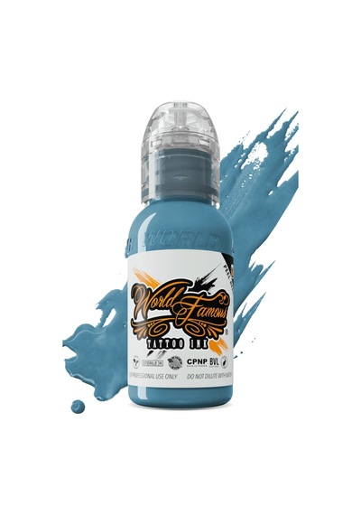World Famous Ford Blue Dövme Boyası 30ml Yumuşak Mavi Profesyonel Tattoo Ink