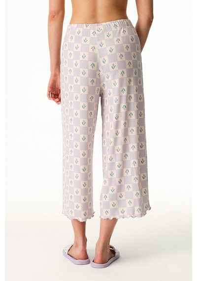 Penti Lila Ella Desenli Kapri Pijama Altı