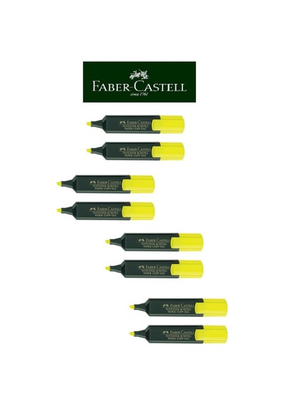 Fosforlu Kalem Canlı Renkler 8li Sarı Sarı