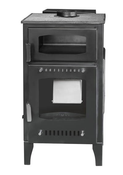 Geniş Camlı Odun Ve Pelet Şömine Sobası - 8 Kw, Fırınlı Odunlu Soba, Pelet Soba Sm26