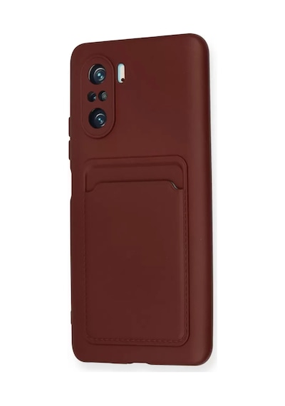 Newface Xiaomi Mi 11i Kılıf Kelvin Kartvizitli Silikon - Bordo Diğer