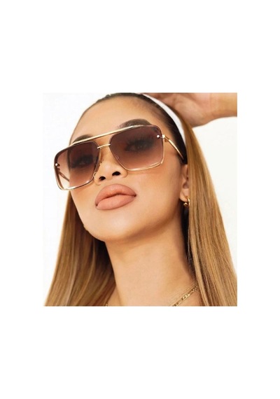 Deep Unisex Vintage & Retro Güneş Gözlüğü Kahverengi