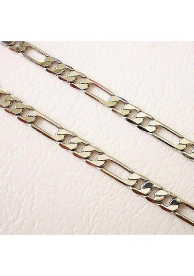 Kadın Altın Gold Renk Klasik Figaro Halhal Bileklik 4 Mm Altın