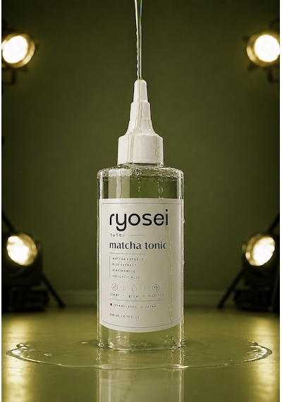 Ryosei Matcha Yüz Toniği 200 Ml Matcha & Pirinç Özlü Niacinamide + Salisilik Asit Japon Formüllü