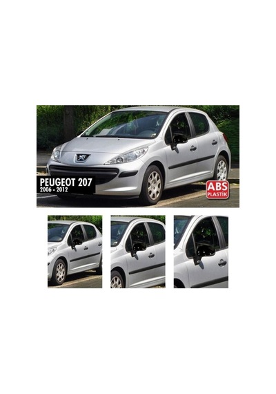 Peugeot 207 Yarasa Batman Ayna Kapak Piano Black Parlak Siyah Abs Plastik Pejo 207 2006 2012