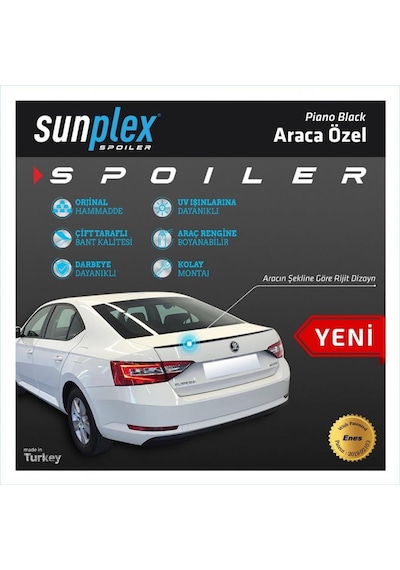 Spoiler Parlak Siyah Super B 2015 2019 2022102 Sunplex